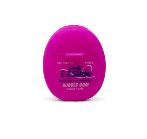 MAXILL EZ SLIDE FLOSS BUBBLE GUM (50M) Independent Dental Supplies